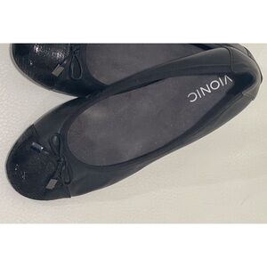 Vionic Black Ballet Flats, Size 38.5EU  7.5US